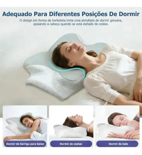 Travesseiro Cervical Ortopédico Espuma De Memória — foto 7